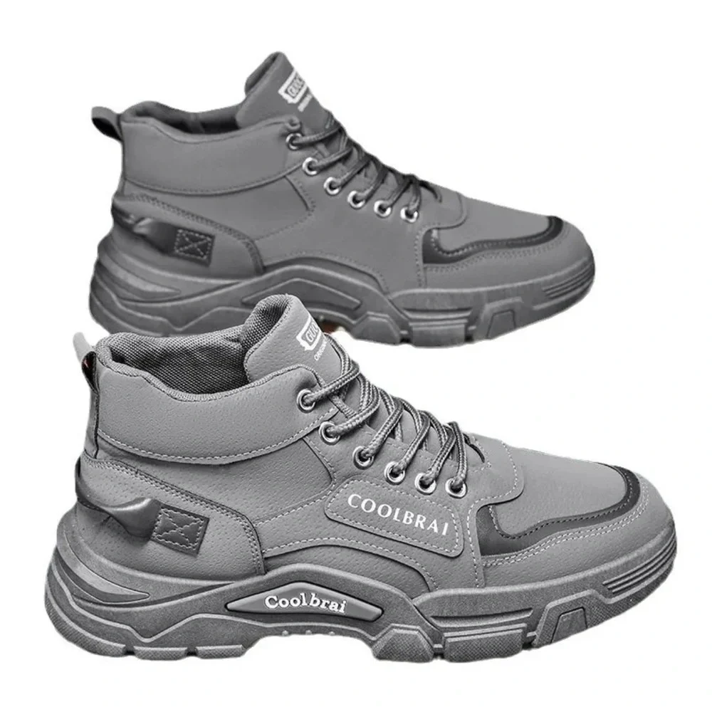 Juosiy Work Boots for Men Lightweight Casual Leather